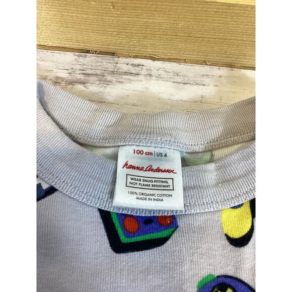 Hanna Andersson Gamer-Themed Pajama Shorts Set Size 4 - Picture 1 of 2